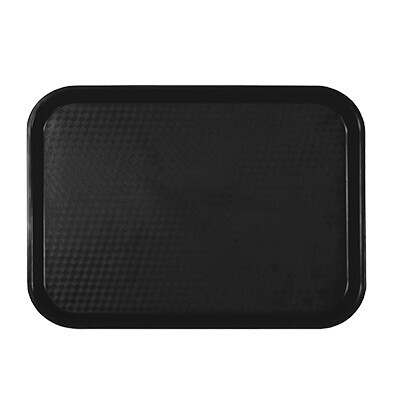 Thunder Group PLFFT1216BK Fast Food Tray, 12&quot; x 16-1/4&quot;, rectangular, polypropylene, black