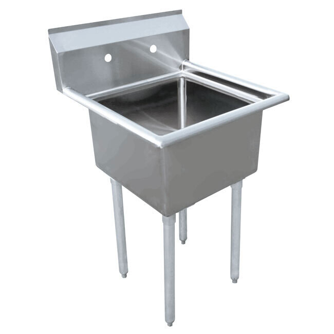 Omcan 43783 Pot Sink, (1) 24&quot; front to back X 24&quot; wide x 14&quot; deep bowls,