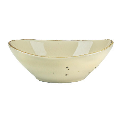 International Tableware  SV-120-KH Pasta Bowl, 42 oz., 9-3/4" x 7-5/8", oval, speckled, fully vitrified, microwave &amp; dishwasher safe, lead free, stoneware, khaki. - 1 Dozen