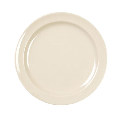 Thunder NS109T Dinner Plate, 9" dia., round, break-resistant, dishwasher safe, BPA free, melamine, NuStone Tan,