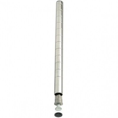 Winco VC-86P Shelf Post, Chrome Plated, 86" H