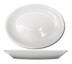 International Tableware TN-13/DO-13  Platter, 11-3/4&quot; x 8&quot;, oval, coupe, fully vitrified, microwave &amp; dishwasher safe, lead free, porcelain, European White, - 1 Dozen