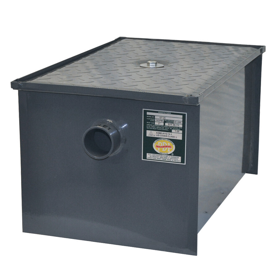 John Boos GT-40-X Grease Interceptor, 40 lb. grease capacity