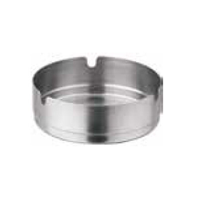 Winco SAS-4  Stackable Ash Tray, Round, Stainless Steel, 4&quot;