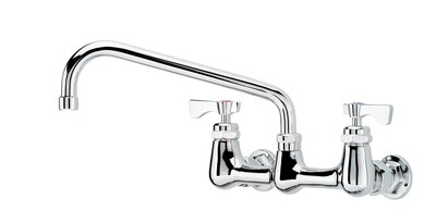 Krowne 14-810L Royal Series Faucet, Splash-Mounted, 8" Centers, 10" Swing Spout