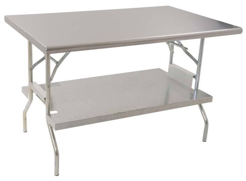 Royal Industries ROY WTFS 2460 Stainless Steel Foldable Table
