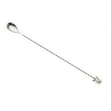 Mercer Culinary M37012FLY  Barfly Stainless Steel Bar Spoon, Fly Design, 12&quot;