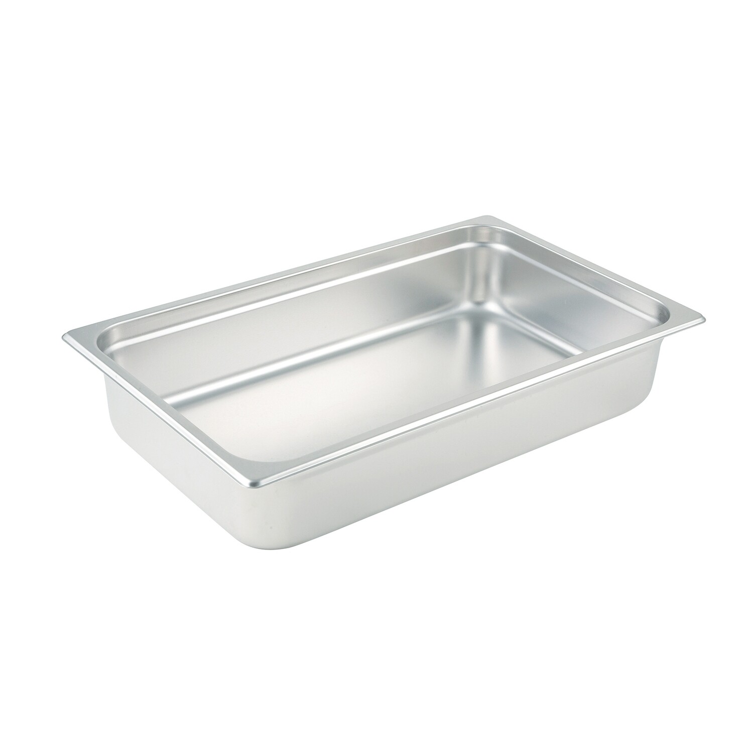 Winco SPJL-104 Anti-Jamming Steam Table Pan, Full Size, Stainless Steel, Standard Weight, 4&quot; Deep