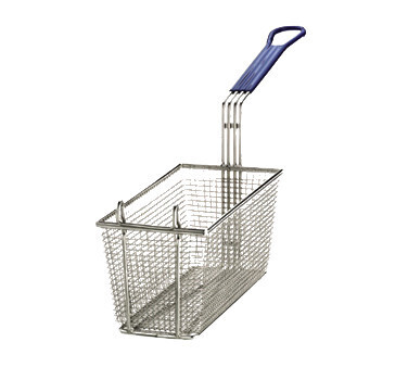 TableCraft 428 Fry Basket Blue Handle 13 1/4&quot; X 5 3/4&quot; X 5 3/4&quot;
