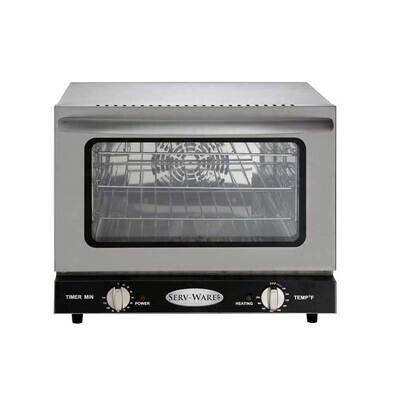 Serv-Ware ECO-21 Convection Oven, Electric, Counter Top, Single Deck, Quarter Size