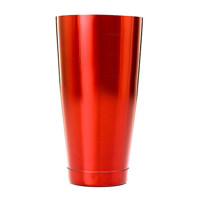 Mercer Culinary M37084RD Cocktail Shaker, 28 oz., Red Exterior
