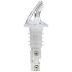 Precision Pours 100 CL F 1 oz. Crystal Clear Measured Liquor Pourer with Fliptop - 12/Pack