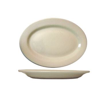 International Tableware RO-13 Roma Platter, White, 11.5" Oval - 1 Dozen