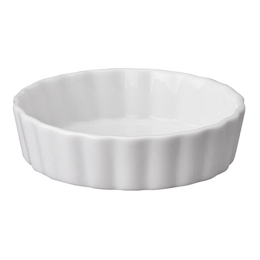 Harold Import 98014 Quiche/Crème Brulee, 7 oz., 5&quot; x 1&quot;, round, oven-to-table fine porcelain, safe for oven, broiler, microwave, freezer &amp; dishwasher