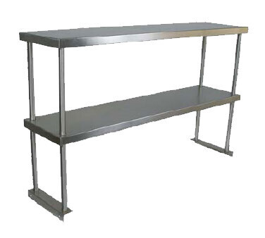 John Boos OS-ED-1860-X Economy Overshelf, Double, Stainless Steel,