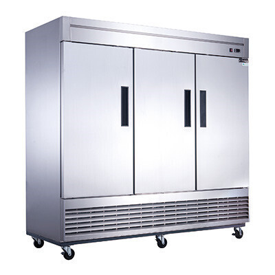 Dukers D83R  Refrigerator Reach-In, Three-Section