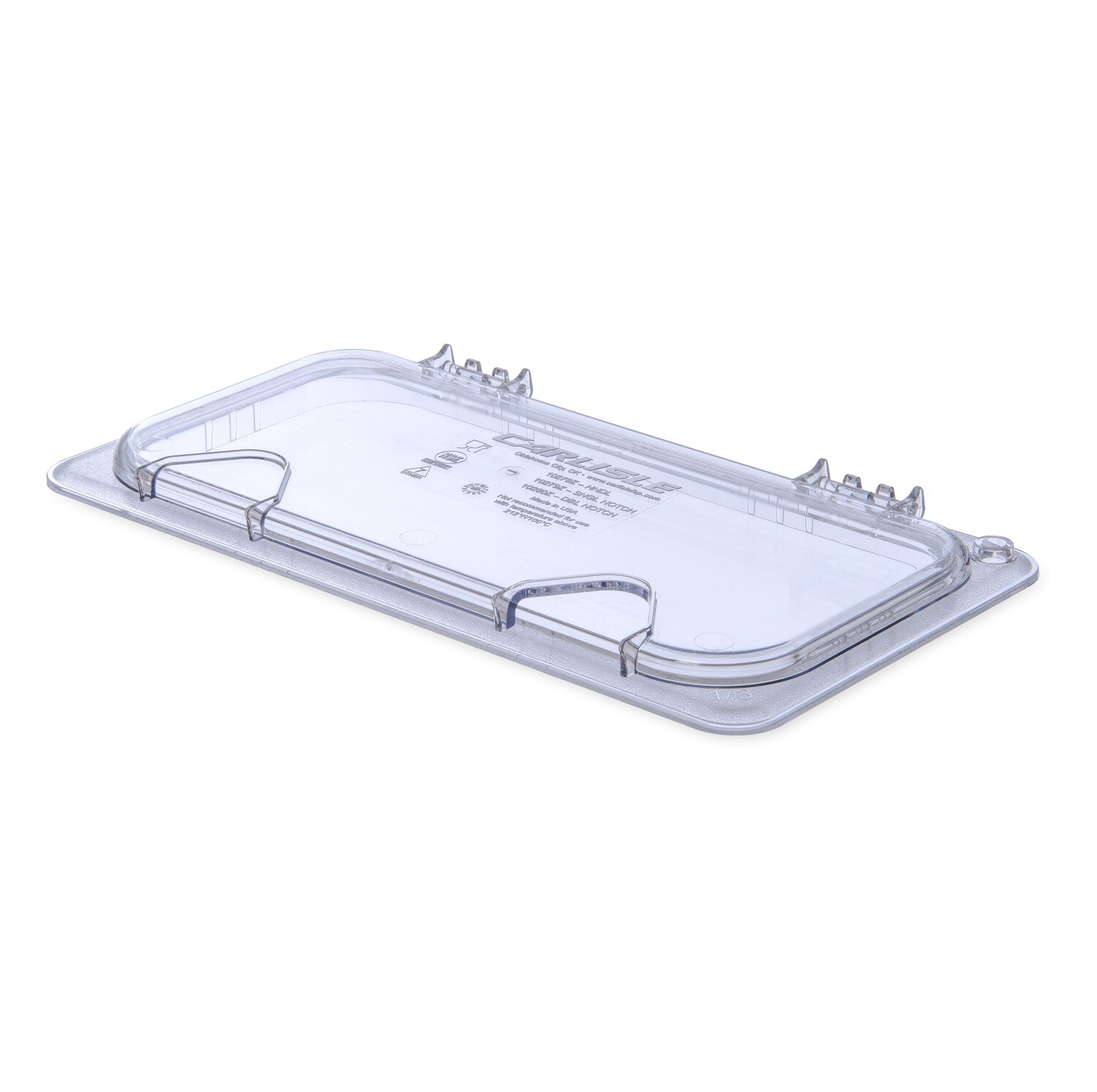 Carlisle 10279Z07 StorPlus EZ Access 1/3 size, Clear Hinged Lid