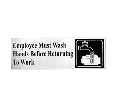 TableCraft B22 B12 Employee Must wash