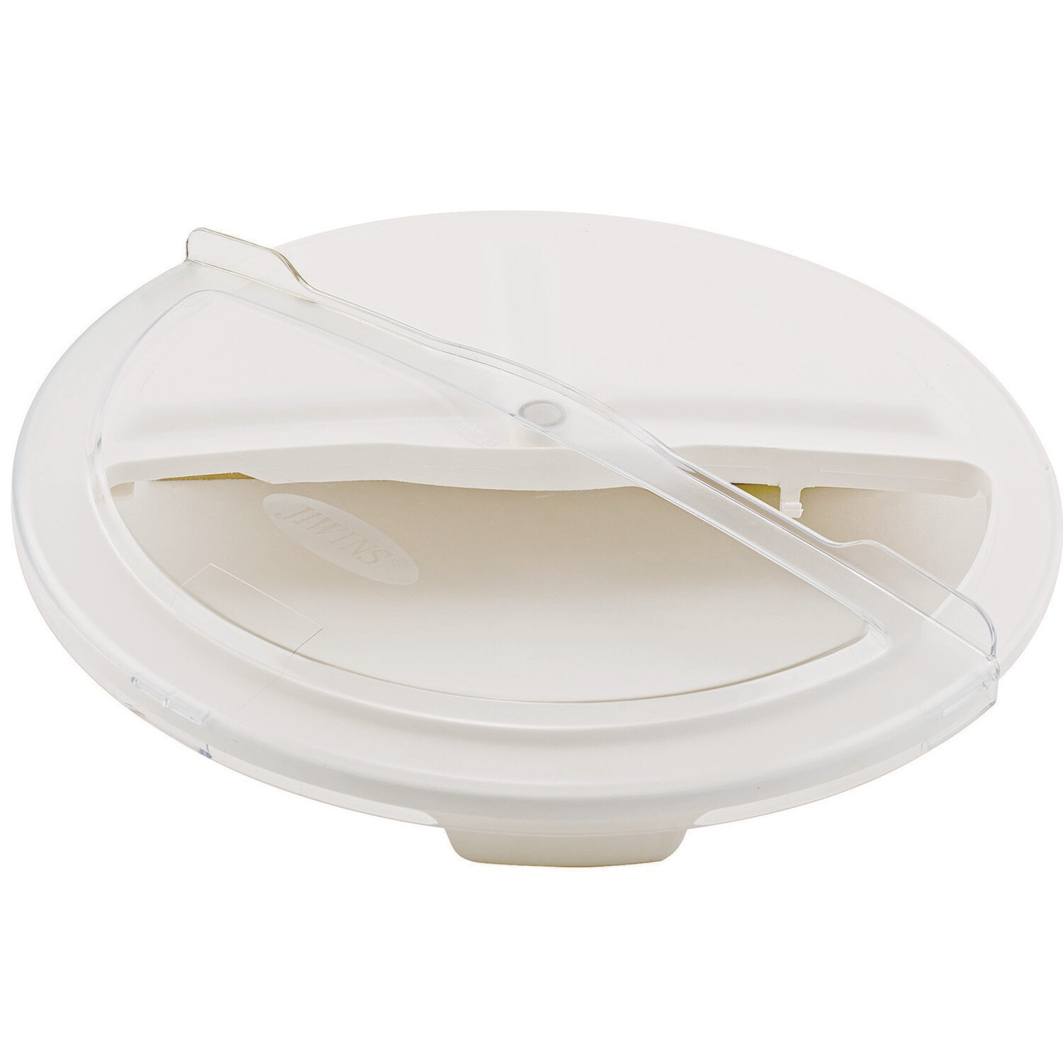 Winco FCW-32RC - Polycarbonate Rotating Lids for White Containers - 32 Gallon