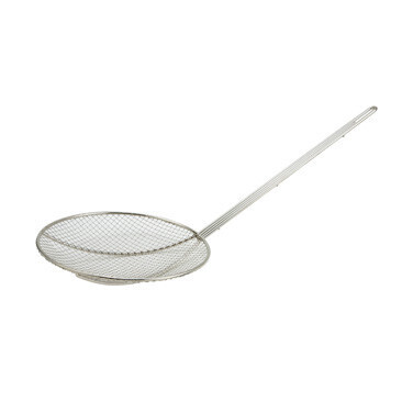 Winco SC-6R Wire Skimmer, Round, Nickel Plated, 13&quot; Handle, 6&quot; dia.,