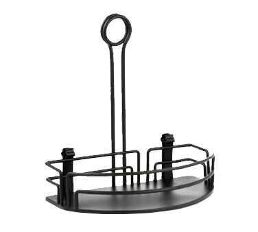 TableCraft BK-67912  Versa Rack, 8-1/4&quot; back, 5-1/2&quot; front to back, half rack, includes back clips, black powder coated