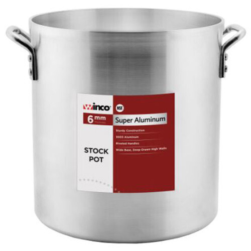 Winco AXHH-100  Elemental Stock Pot, 100 qt., 20-1/4&quot; x 18-3/8&quot;, 6mm, 3003 Aluminum,