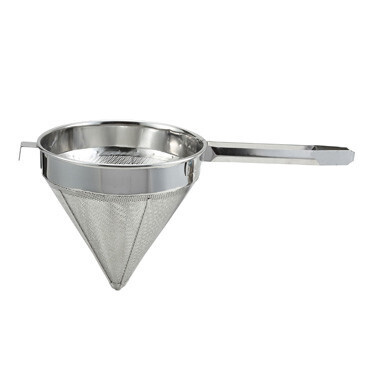 Winco CCS-12F China Cap Strainer, 12&quot;, fine, welded handle, 18/8 stainless steel