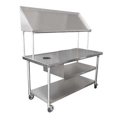 John Boos BT6-3042SSK Mobile/Dishtable Sorting Table, Stainless Steel, 42&quot; x 30&quot;