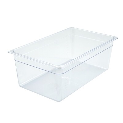 Winco SP7108 Food Pan, full size, 20-3/4" x 12-1/2", 7-3/4" deep, -40°F to 210°F temp. range, dishwasher safe, break-resistant polycarbonate