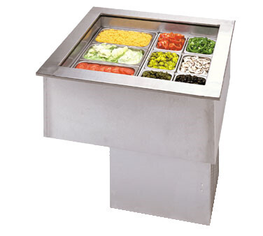 APW Wyott CW5 Cold Food Well Unit, Drop In, 5 Pans