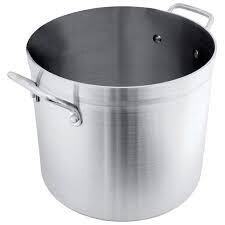 Crestware POT80 Stock Pot, 80 qt., 19-1/8" dia., 16-5/8" deep, heavy duty 5.0mm thick 3003 aluminum, NSF