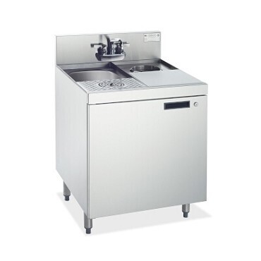 Krowne KR24-MS24 Mixology Station, Underbar Sink Unit, 24&quot;W x 24&quot;D