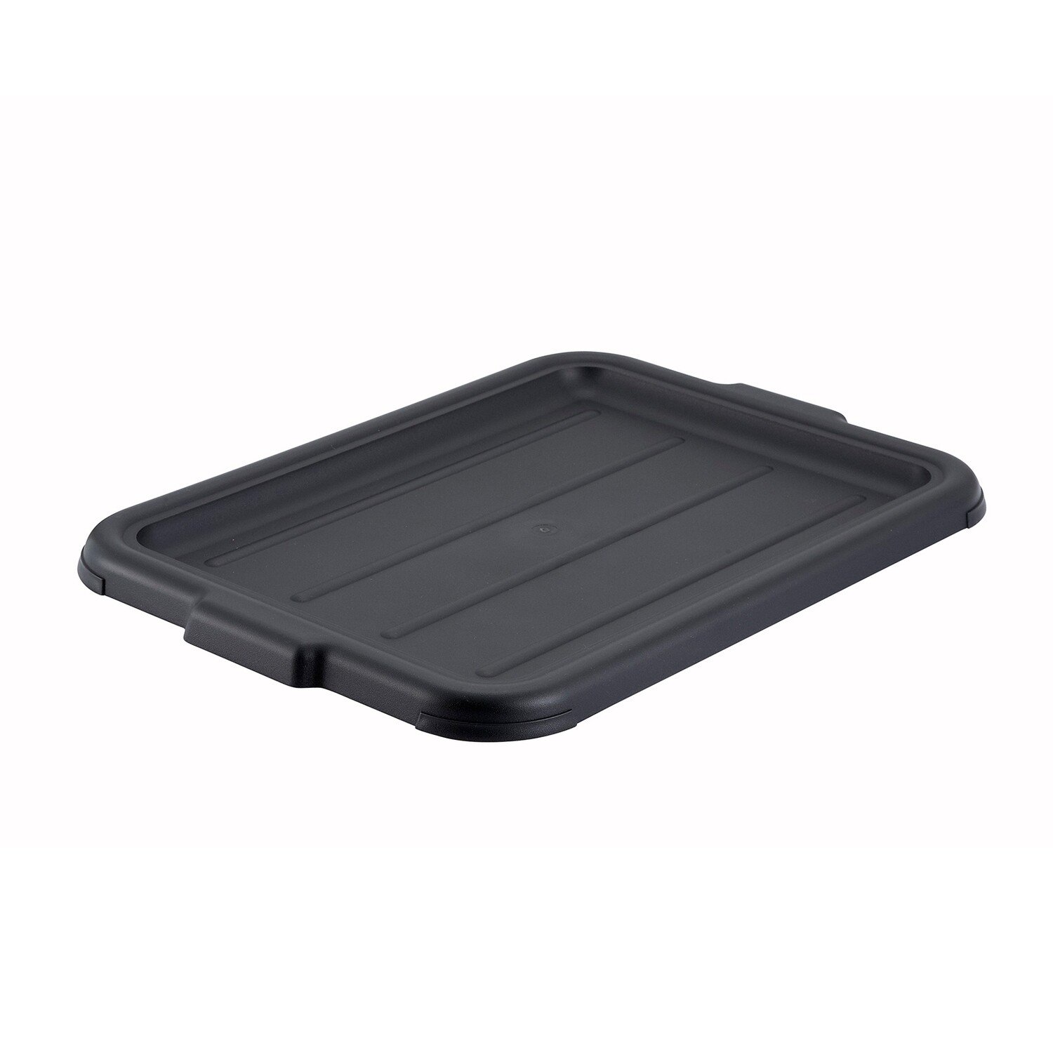Winco PL-57K  Dish Box Cover, Polypropylene, Black, 20.25&quot; x 15.5&quot;