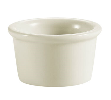 C.A.C RKF-25-AW RKF Ramekin, 2-1/2 oz., 2-7/8" dia. x 1-1/2"H, round, dishwasher, oven and microwave safe, stoneware 4 dozen per case