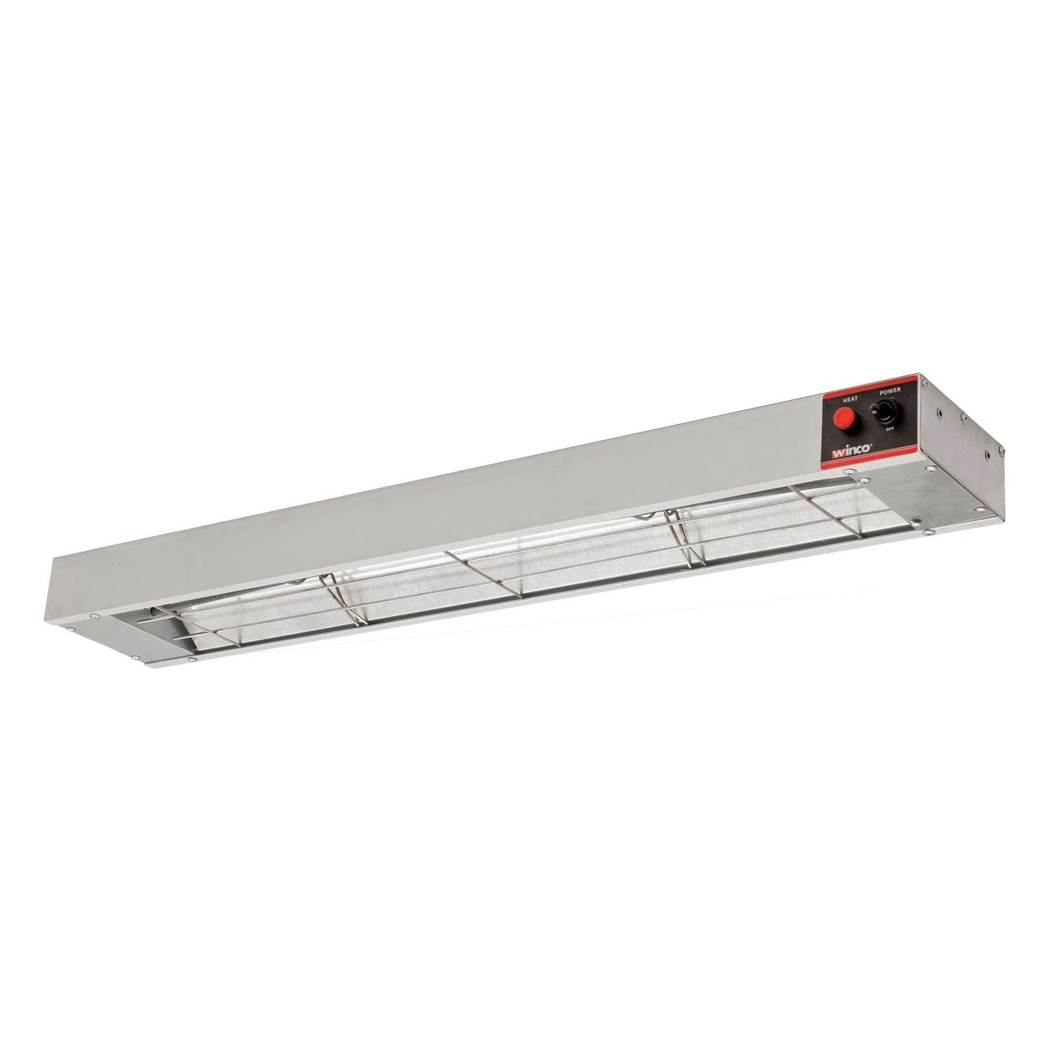 Winco ESH-36 Strip Heater, electric, 36&quot;, tubular sheath heating element, extruded aluminum body, with undermount brackets, 120v/60/1-ph, 7.0 amp, 850 watts, cETLus, ETL-Sanitation