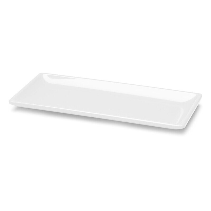 Elite D126RC Rectangular Melamine Platter, White, 12&quot;x 15.5&quot;, Square - 6/Case