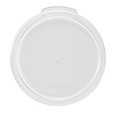 Winco PCRC-24C  Food Storage Container Lid, Clear, Round, Fits 2 qt. and 4 qt. Containers