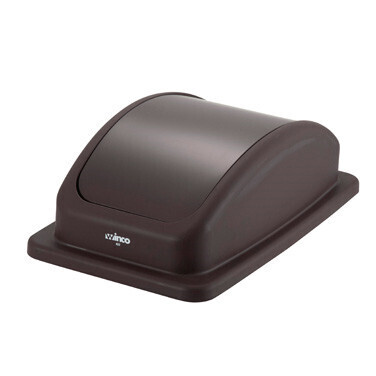 Winco PTCL-23B  Trash Receptacle Lid for PTC-23B, Polypropylene, Brown