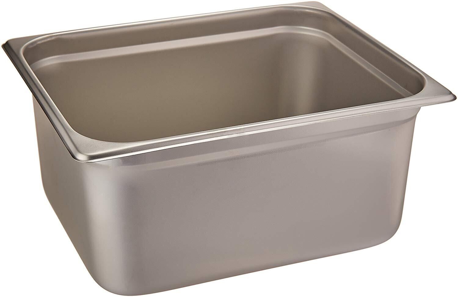 Winco SPJL-206 Anti-Jamming Steam Table Pan, Half Size, Stainless Steel, Standard Weight, 6&quot; Deep