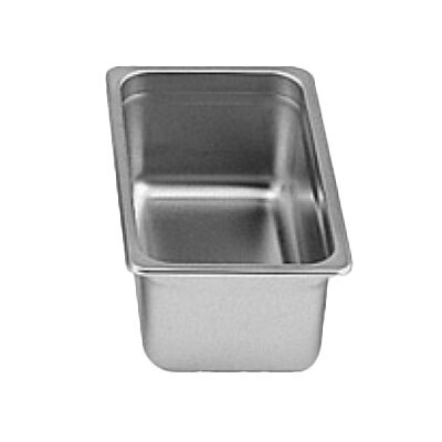 Thunder STPA2134 Steam Table Pan, 1/3 size, 4" deep, anti-jam, 22 gauge, 18/8 stainless steel