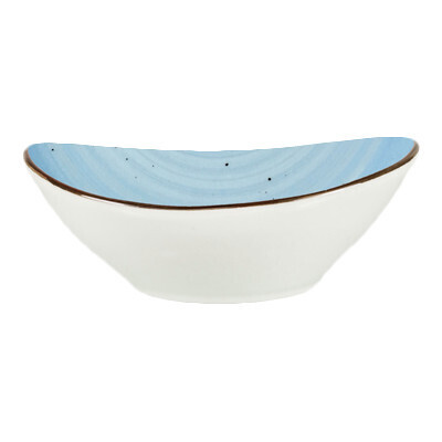International Tableware RT-11-IC  Bowl, 11 oz., 6-1/2&quot; L x 4-1/2&quot;W x 2-1/4&quot;H, oval, microwave &amp; dishwasher safe, lead free, ceramic, iceburg - 3 Dozen per case