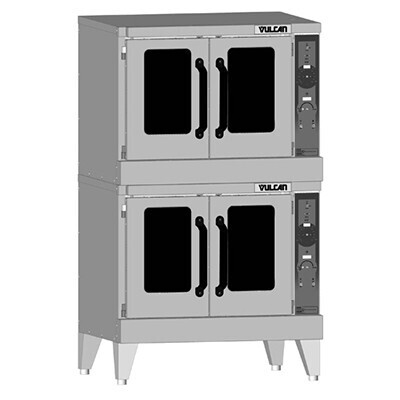 Vulcan VC55GD Convection Oven, Double-deck, standard depth, solid state controls