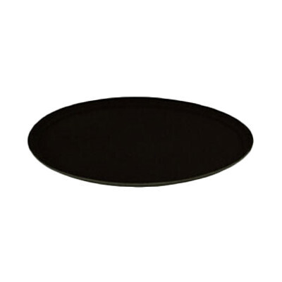 Thunder PLST2700BL Serving Tray, 22&quot; x 27&quot;, oval, slip resistant, polypropylene, black