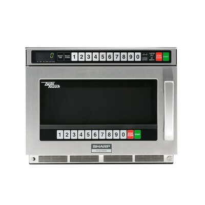 Sharp R-CD1800M Commercial Microwave Oven, 1800 watts, Stainless Steel-See Thru Door