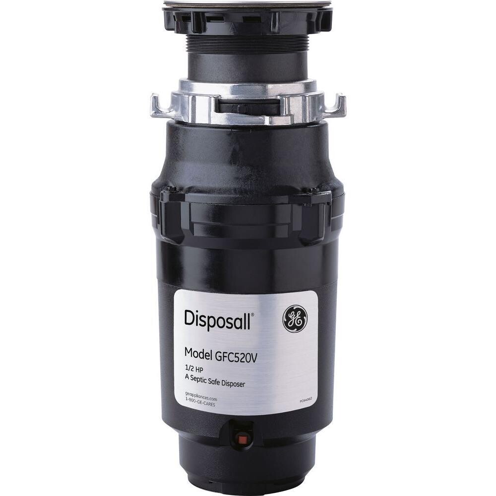 General Electric Continuous Feed Garbage Disposer, 1/2 HP