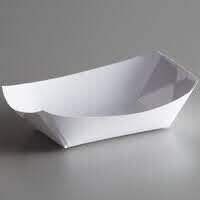White Paper Food Tray - 250/Pack