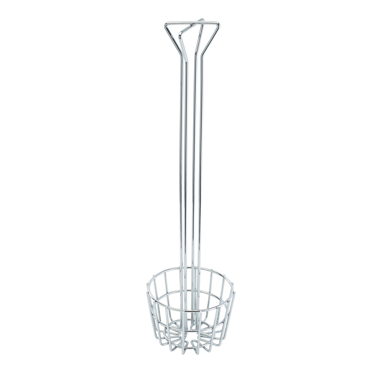 Winco TB-25 Tortilla Shell Fry Basket, 6-1/4&quot; dia., round, 25&quot; long handle, chrome plated