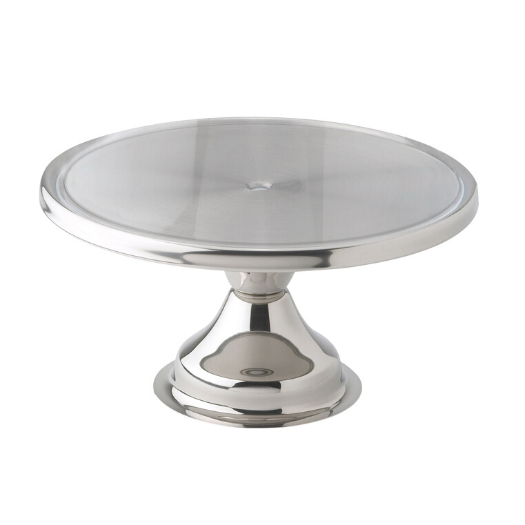 Winco CKS-13 Cake/Pie Stand Display, Round, Stainless Steel, Assembly Required, 13&quot;