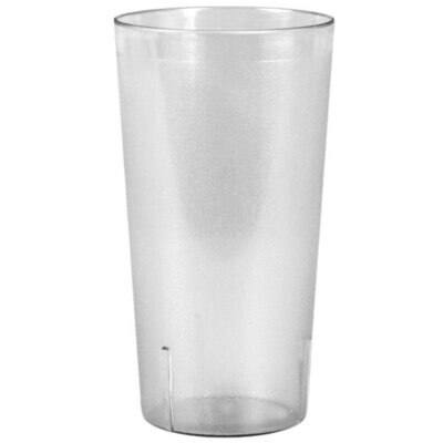 Thunder Group PLTHTB032TC  Tumbler, 32 oz., tall, textured exterior, scratch and impact resistant, stackable, dishwasher safe, plastic, clear