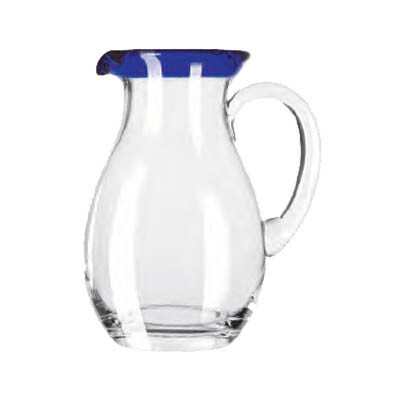 Libbey 92317 Aruba Pitcher With Cobalt Rim, 56 oz -  6/Case